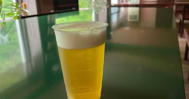 風呂上がりのビール