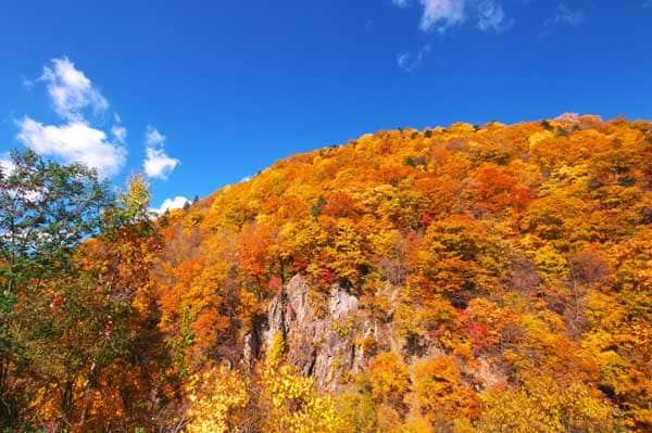 定山渓温泉の紅葉