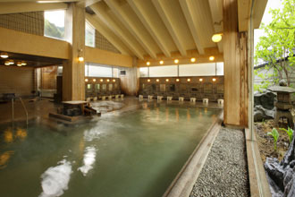鳴子観光ホテルの露天風呂